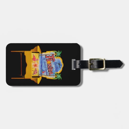 フロリダからの挨拶 ラゲッジタグ (正面横)