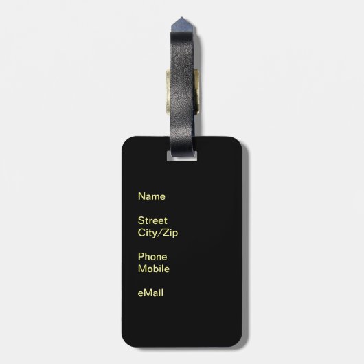 フロリダからの挨拶 ラゲッジタグ (裏面縦)