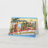 フロリダからの挨拶-ヴィンテージ旅行 カード (正面)