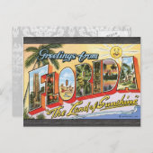 フロリダからの挨拶"太陽の国", Vin ポストカード (正面/裏面)