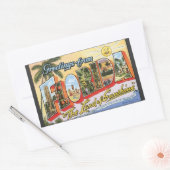 フロリダからの挨拶"太陽の国", Vin 長方形シール (封筒)