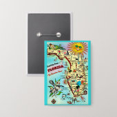 フロリダからの挨拶 缶バッジ (正面/裏面)