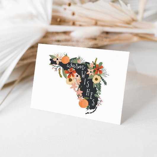 フロリダからの温かい願図解入りの、写真付きのい カード