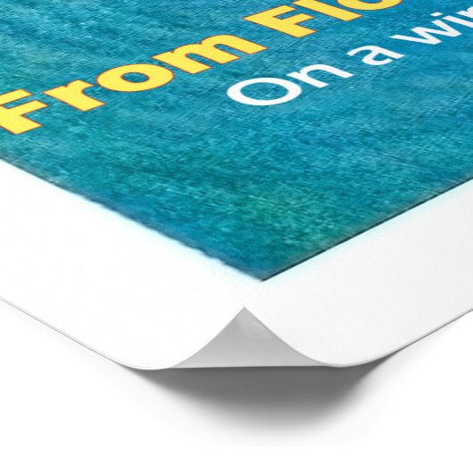 フロリダからキューバ、ヴィンテージおもしろいイラストレーション ポスター (角)