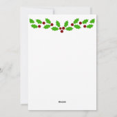 フロリダからクリスマスを祝って シーズンカード (裏面)