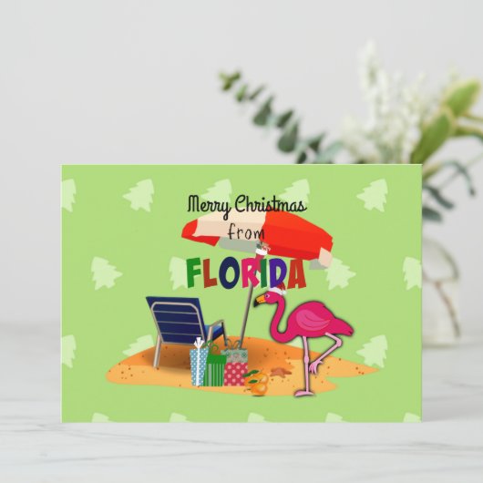 フロリダからクリスマスを祝って シーズンカード (スタンド正面)