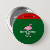 フロリダからクリスマスを祝って 缶バッジ (正面&裏面)