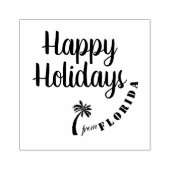 フロリダからハッピーホリデー ラバースタンプ (インプリント)