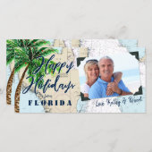 フロリダから熱帯ハッピーホリデー航海の シーズンカード (正面/裏面)