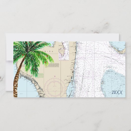 フロリダから熱帯ハッピーホリデー航海の シーズンカード (裏面)