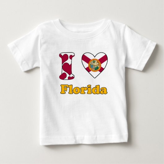 フロリダが大好き ベビーTシャツ (正面)