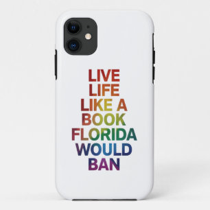 フロリダが禁止するLGBTQプライドギフトのように生きる本 iPhone 11 ケース