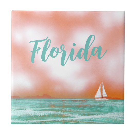 フロリダでのセーリング タイル (正面)
