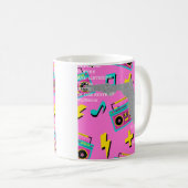 フロリダでコーヒーと80年代の音楽 コーヒーマグカップ (正面右)