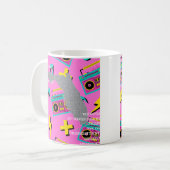 フロリダでコーヒーと80年代の音楽 コーヒーマグカップ (正面左)