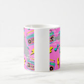 フロリダでコーヒーと80年代の音楽 コーヒーマグカップ (中央)