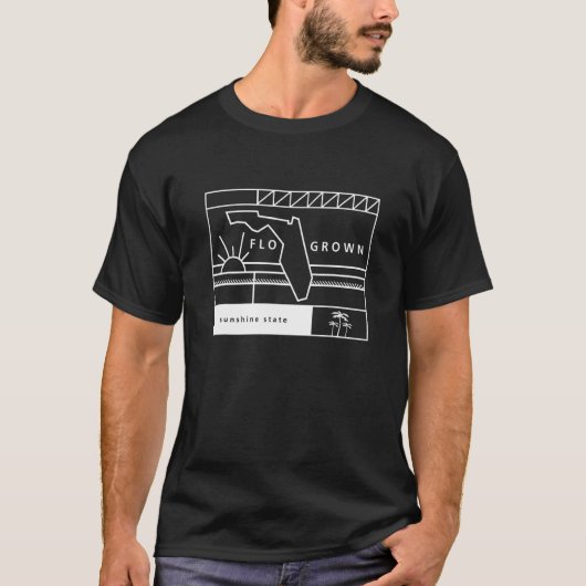フロリダで育ったFloグロウングッズ Tシャツ (正面)