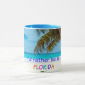 フロリダにいるほうがいい マグカップ (中央)