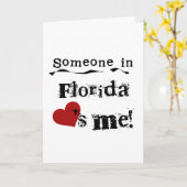 フロリダにいる人は私を愛している カード (黄色い花)