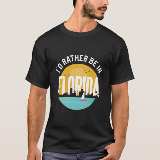 フロリダにいる方がいい Tシャツ (正面)