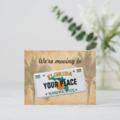 フロリダに引っ越す 案内ポストカード (スタンド正面)