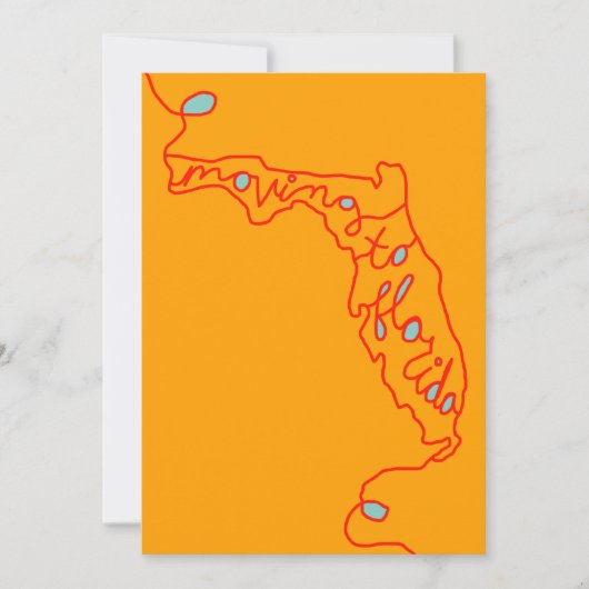 フロリダに引っ越す 案内状 (正面)