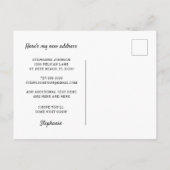 フロリダに移動したピンクのフラミンゴの水彩雲 案内ポストカード (裏面)