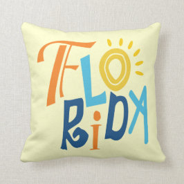 フロリダのおもしろいの印刷のデザイン クッション