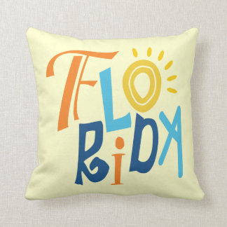 フロリダのおもしろいの印刷のデザイン クッション