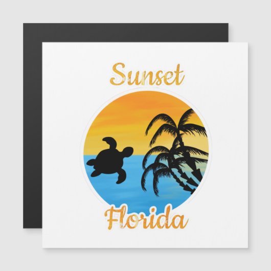 フロリダのかわいい夕日 (正面/裏面)