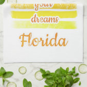 フロリダのかわいい夕日 キッチンタオル (折り畳み)