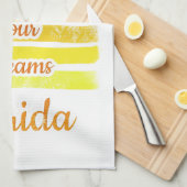 フロリダのかわいい夕日 キッチンタオル (四つ折り)