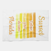 フロリダのかわいい夕日 キッチンタオル (横)