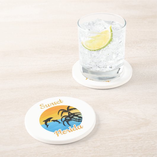フロリダのかわいい夕日 コースター (側面)