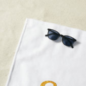 フロリダのかわいい夕日 ビーチタオル (インサイチュ)