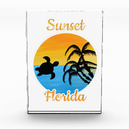 フロリダのかわいい夕日 フォトブロック