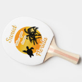 フロリダのかわいい夕日 卓球ラケット (横)