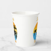 フロリダのかわいい夕日 紙コップ (左)