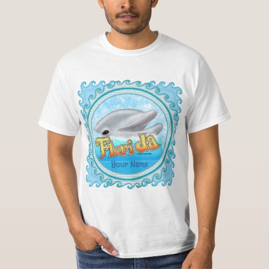 フロリダのイルカ Tシャツ (正面)