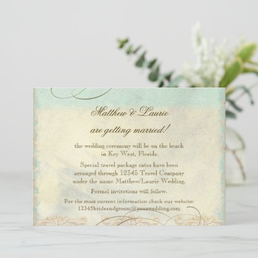 フロリダのウミガメ モダン コースト オーシャン ビーチ セーブザデート (スタンド正面)