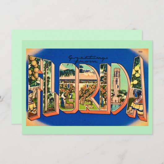 フロリダのグリーティングムービングアナウンス (正面/裏面)
