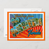 フロリダのサンクトペテルブルクからのご挨拶 ポストカード (正面/裏面)