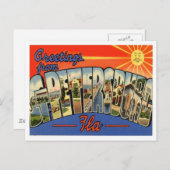 フロリダのサンクトペテルブルクからのご挨拶 ポストカード (正面/裏面)