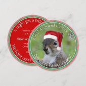 フロリダのサンタスクイール™は、楽しいホリデーパーティー 招待状 (正面/裏面)