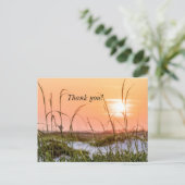 フロリダのシーオーツの日の出 サンキュー ポストカード (スタンド正面)