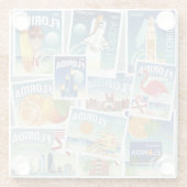 フロリダのスタンプ ガラスコースター (裏面)