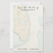 フロリダのデッキからあなたのボート名航海の 便箋 (正面)