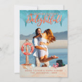 フロリダのトロピカルホリデーズクリスマス写真 シーズンカード (正面)