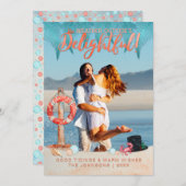 フロリダのトロピカルホリデーズクリスマス写真 シーズンカード (正面/裏面)