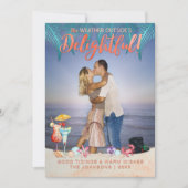 フロリダのトロピカルホリデーズクリスマス写真 シーズンカード (正面)